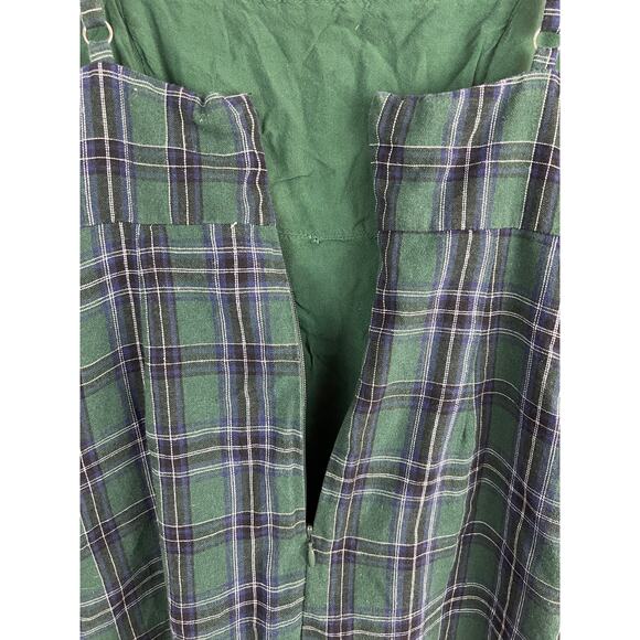 Urban Outfitters Dress Babydoll Green Plaid Mini Academia Preppy Y2K School Girl - Picture 7 of 9